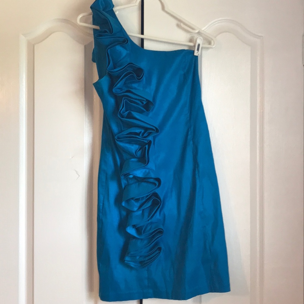 Electric blue dress